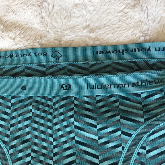 LULULEMON Swiftly Tech Heathered Blue Tropics Tank - Picture 3 of 5